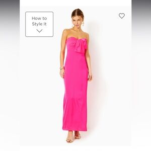 Lilly Pulitzer. Size 4  satin hot pink